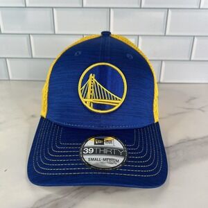 Golden State Warriors Hat Cap Fitted Small Medium Basketball New Era 39Thirty‎